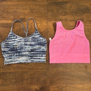 Set of 2 activewear tops/sports bras